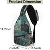 bisibuy Paisley Patchwork Pattern Sling Bag for Women Men Crossbody Sling Backpack Shoulder Bag Chest Bag Daypack for Travel Hiking Outdoor view 2