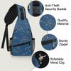 bisibuy Moon Star Space Galaxy Constellation Sling Bag for Women Men Crossbody Sling Backpack Shoulder Bag Chest Bag Daypack for Travel Hiking Outdoor view 3
