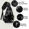 bisibuy Black And White Football Sling Bag for Women Men Crossbody Sling Backpack Shoulder Bag Chest Bag Daypack for Travel Hiking Outdoor view 3