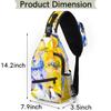 bisibuy Atercolor Sun And Moon Sling Bag for Women Men Crossbody Sling Backpack Shoulder Bag Chest Bag Daypack for Travel Hiking Outdoor view 2