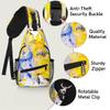 bisibuy Atercolor Sun And Moon Sling Bag for Women Men Crossbody Sling Backpack Shoulder Bag Chest Bag Daypack for Travel Hiking Outdoor view 3