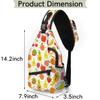 bisibuy Fruit Watermelon Cherry Pineapple Sling Bag for Women Men Crossbody Sling Backpack Shoulder Bag Chest Bag Daypack for Travel Hiking Outdoor view 2
