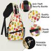 bisibuy Fruit Watermelon Cherry Pineapple Sling Bag for Women Men Crossbody Sling Backpack Shoulder Bag Chest Bag Daypack for Travel Hiking Outdoor view 3