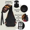 bisibuy Day Of The Dead Flower Skull Sling Bag for Women Men Crossbody Sling Backpack Shoulder Bag Chest Bag Daypack for Travel Hiking Outdoor view 4