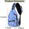 bisibuy Colourful Fish Drago Scale Sling Bag for Women Men Crossbody Sling Backpack Shoulder Bag Chest Bag Daypack for Travel Hiking Outdoor view 2