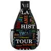 Black History Letter Sling Bag for Women Men Crossbody Sling Backpack Shoulder Bag Chest Bag Daypack for Travel Hiking Outdoor view 1