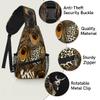 bisibuy Leopard Peacock Feather Sling Bag for Women Men Crossbody Sling Backpack Shoulder Bag Chest Bag Daypack for Travel Hiking Outdoor view 3