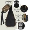 bisibuy Leopard Peacock Feather Sling Bag for Women Men Crossbody Sling Backpack Shoulder Bag Chest Bag Daypack for Travel Hiking Outdoor view 4