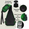 bisibuy Lucky Clovers Sling Bag for Women Men Crossbody Sling Backpack Shoulder Bag Chest Bag Daypack for Travel Hiking Outdoor view 4