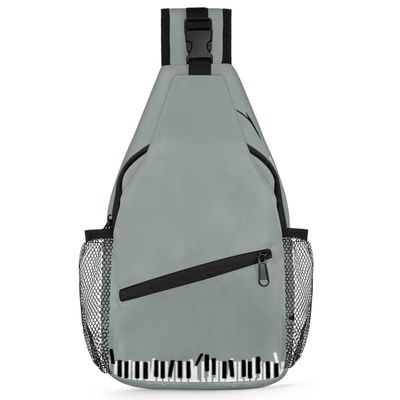 bisibuy Abstraction Piano Key Sling Bag for Women Men Crossbody Sling Backpack Shoulder Bag Chest Bag Daypack for Travel Hiking Outdoor