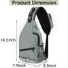 bisibuy Abstraction Piano Key Sling Bag for Women Men Crossbody Sling Backpack Shoulder Bag Chest Bag Daypack for Travel Hiking Outdoor view 2