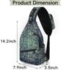 bisibuy Constellation Pattern Sling Bag for Women Men Crossbody Sling Backpack Shoulder Bag Chest Bag Daypack for Travel Hiking Outdoor view 2