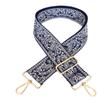 1pc Adjustable Strap Replacement 2inch Wide Paisley Jacquard Belt for Crossbody Purse Handbag Shoulder Guitar Camera Bag (Navy) view 1
