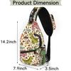 bisibuy Cute Dinosaur Pattern Sling Bag Women Men Crossbody Sling Backpack Shoulder Bag Chest Bag Daypack for Travel Hiking Outdoor view 2