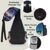 bisibuy Desert Landscape Pyramid Moon Sling Bag for Women Men Crossbody Sling Backpack Shoulder Bag Chest Bag Daypack for Travel Hiking Outdoor view 4