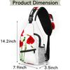 bisibuy Poppy Flower Sling Bag for Women Men Crossbody Sling Backpack Shoulder Bag Chest Bag Daypack for Travel Hiking Outdoor view 2