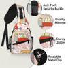 bisibuy Happy Camp Rv Pattern Sling Bag for Women Men Crossbody Sling Backpack Shoulder Bag Chest Bag Daypack for Travel Hiking Outdoor view 3