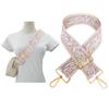 1pc Adjustable Strap Replacement 2inch Wide Paisley Jacquard Belt for Crossbody Purse Handbag Shoulder Guitar Camera Bag (Lilac) view 2
