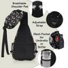 bisibuy Sport Basketball Black Sling Bag for Women Men Crossbody Sling Backpack Shoulder Bag Chest Bag Daypack for Travel Hiking Outdoor view 4