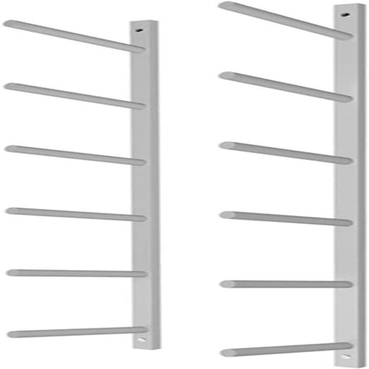 Katzowen Metal Iron Yoga Mat Rack/Storage Basket Tall 100cm, Hold Up 6 Mats, Wall Mounted Yoga Mat Holder, for Hanging Yoga Strap Roller Foams (Color : White)