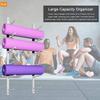 Katzowen Metal Iron Yoga Mat Rack/Storage Basket Tall 100cm, Hold Up 6 Mats, Wall Mounted Yoga Mat Holder, for Hanging Yoga Strap Roller Foams (Color : White) view 2