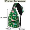 bisibuy Pink Cute Dinosaur Sling Bag for Women Men Crossbody Sling Backpack Shoulder Bag Chest Bag Daypack for Travel Hiking Outdoor view 2