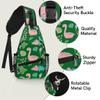 bisibuy Pink Cute Dinosaur Sling Bag for Women Men Crossbody Sling Backpack Shoulder Bag Chest Bag Daypack for Travel Hiking Outdoor view 3