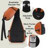 bisibuy Basketball Texture Sling Bag for Women Men Crossbody Sling Backpack Shoulder Bag Chest Bag Daypack for Travel Hiking Outdoor view 4