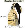 bisibuy Old Music Sheet Sling Bag for Women Men Crossbody Sling Backpack Shoulder Bag Chest Bag Daypack for Travel Hiking Outdoor view 2