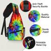 bisibuy Rainbow Tie Dye Sling Bag Women Men Crossbody Sling Backpack Shoulder Bag Chest Bag Daypack for Travel Hiking Outdoor view 3