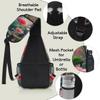 bisibuy Ice Red Flower Sling Bag for Women Men Crossbody Sling Backpack Shoulder Bag Chest Bag Daypack for Travel Hiking Outdoor view 4
