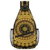 bisibuy Gold Round Mandala Sling Bag for Women Men Crossbody Sling Backpack Shoulder Bag Chest Bag Daypack for Travel Hiking Outdoor view 1