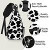 bisibuy Cow Print White And Black Sling Bag for Women Men Crossbody Sling Backpack Shoulder Bag Chest Bag Daypack for Travel Hiking Outdoor view 3