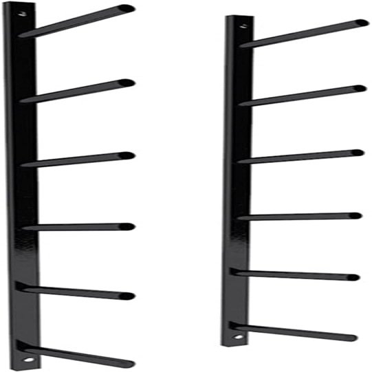 Katzowen Metal Iron Yoga Mat Rack/Storage Basket Tall 100cm, Hold Up 6 Mats, Wall Mounted Yoga Mat Holder, for Hanging Yoga Strap Roller Foams (Color : Black)