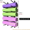 Katzowen Metal Iron Yoga Mat Rack/Storage Basket Tall 100cm, Hold Up 6 Mats, Wall Mounted Yoga Mat Holder, for Hanging Yoga Strap Roller Foams (Color : Black) view 4