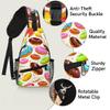 bisibuy Colorful Donuts Sling Bag for Women Men Crossbody Sling Backpack Shoulder Bag Chest Bag Daypack for Travel Hiking Outdoor view 3