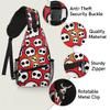 bisibuy Skull Cute Sling Bag for Women Men Crossbody Sling Backpack Shoulder Bag Chest Bag Daypack for Travel Hiking Outdoor view 3