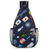 bisibuy Classical Game Casino Theme Sling Bag for Women Men Crossbody Sling Backpack Shoulder Bag Chest Bag Daypack for Travel Hiking Outdoor view 1