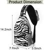 bisibuy Black And White Zebra Texture Sling Bag for Women Men Crossbody Sling Backpack Shoulder Bag Chest Bag Daypack for Travel Hiking Outdoor view 2