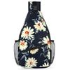 bisibuy Daisy Flower Print Sling Bag for Women Men Crossbody Sling Backpack Shoulder Bag Chest Bag Daypack for Travel Hiking Outdoor view 1