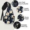 bisibuy Daisy Flower Print Sling Bag for Women Men Crossbody Sling Backpack Shoulder Bag Chest Bag Daypack for Travel Hiking Outdoor view 3