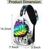 bisibuy Summer Splashes Volleyball Pattern Sling Bag for Women Men Crossbody Sling Backpack Shoulder Bag Chest Bag Daypack for Travel Hiking Outdoor view 2