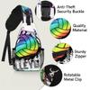 bisibuy Summer Splashes Volleyball Pattern Sling Bag for Women Men Crossbody Sling Backpack Shoulder Bag Chest Bag Daypack for Travel Hiking Outdoor view 3