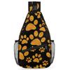 bisibuy Animal Dog Paw Prints Sling Bag for Women Men Crossbody Sling Backpack Shoulder Bag Chest Bag Daypack for Travel Hiking Outdoor view 1