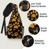 bisibuy Animal Dog Paw Prints Sling Bag for Women Men Crossbody Sling Backpack Shoulder Bag Chest Bag Daypack for Travel Hiking Outdoor view 3