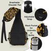 bisibuy Animal Dog Paw Prints Sling Bag for Women Men Crossbody Sling Backpack Shoulder Bag Chest Bag Daypack for Travel Hiking Outdoor view 4
