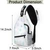 bisibuy Colorful Snowflakes Sling Bag for Women Men Crossbody Sling Backpack Shoulder Bag Chest Bag Daypack for Travel Hiking Outdoor view 2