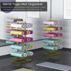 Katzowen 5-Tier Storage Rack for Yoga Mats Foam Roller, Free Standing Vertical Large Workout Mats Organizer, Home Gym School Equipment, Metal Iron view 3