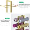 Katzowen 5-Tier Storage Rack for Yoga Mats Foam Roller, Free Standing Vertical Large Workout Mats Organizer, Home Gym School Equipment, Metal Iron view 4