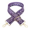 1pc Adjustable Strap Replacement 2inch Wide Paisley Jacquard Belt for Crossbody Purse Handbag Shoulder Guitar Camera Bag (Purple) view 1